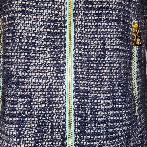 Sail to Sable Blue Blazer with Flared Sleeves - Picture 2 of 14